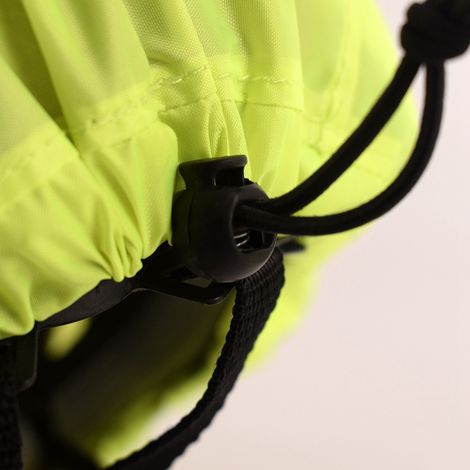 Housse de casque anti-poussière, réfléchissante, en fibre de polyester, housse de casque portable et imperméable, vert fluorescent. (1/5)