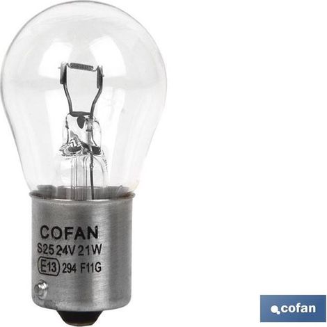 Cofan-Lampe 1 Pol P21W (BA15S) 24V