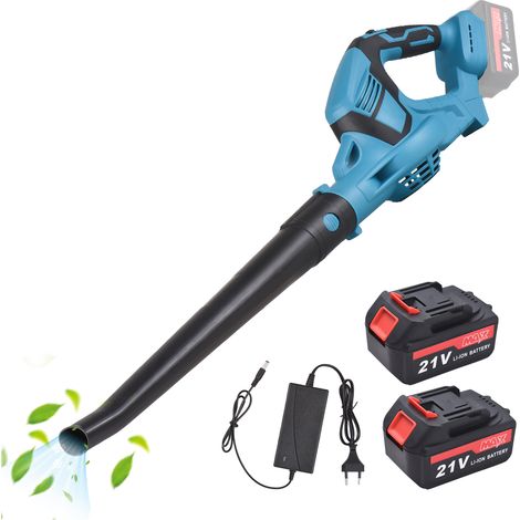 Souffleur de feuilles sans fil 21 V, débit 81,19 CFM, vitesse 52,1 MPH (batterie + chargeur inclus) (1/5)