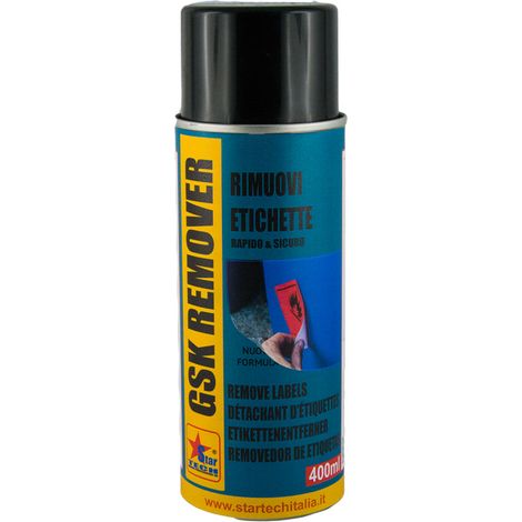 GSK-REMOVER spray 400 ml rimuovi etichette colla mastice nastri adesivi inodore 3 PEZZI