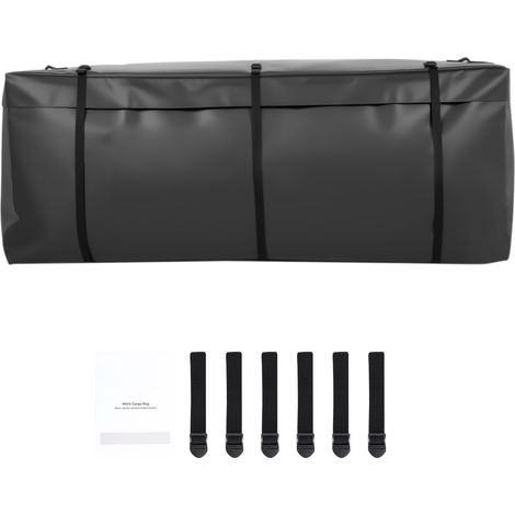 Mophorn Borsa da Trasporto per Gancio di Traino 1520 x 610 x 620 mm Borsa da Carico Durevole per Stoccaggio sul Cassone del Camion con 6 Cinghie Rinforzate, adatta per Cestini da Gancio per Auto