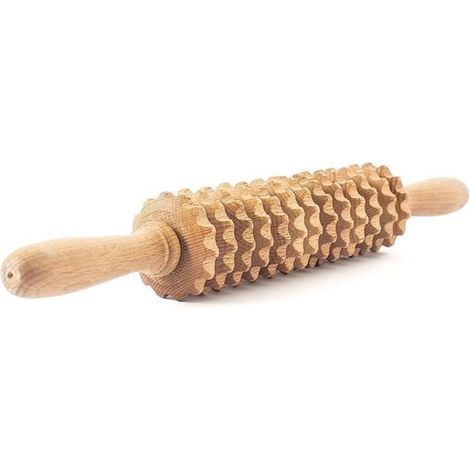 Masseur anti-cellulite - Maderothérapie - 12 roues amovibles - Bois - Favorise la circulation (1/4)