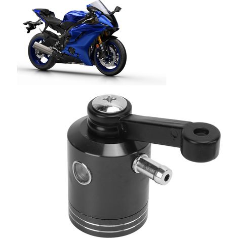 Universelle CNC-Modifikation für Motorrad, Ölbehälter für Vorderbrems- und Kupplungsgeberzylinder, kompatibel mit Ducati, Kawasaki, Suzuki und Yamaha (schwarz). (1/5)