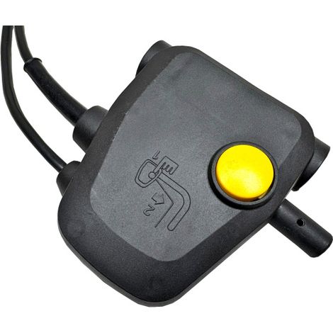 Vollständige Schaltereinheit inkl. Schuko Stecker und 2-adrigem Anschlusskabel für Vertikutierer uvm.