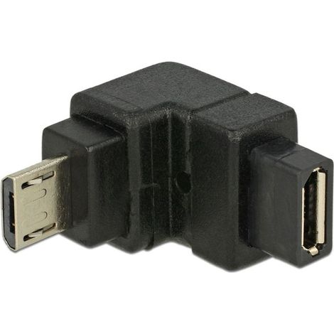 Delock USB 2.0 Adaptateur [1x USB 2.0 mâle Micro-B - 1x USB 2.0 femelle Micro-B] 65668