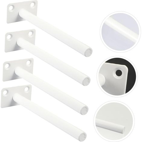 Ensemble de 4 supports flottants pour étagères dissimulées, supports muraux invisibles pour bibliothèques et séparateurs