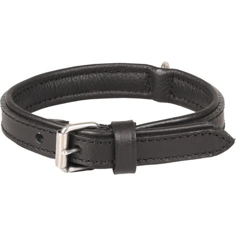 Collier Cuir XS/S 23-27 cm ARIZONA noir pour chien - Flamingo