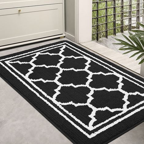 Paillasson Intérieur Antidérapant 60 x 90 cm, Tapis Entrée Intérieur Doux, Tapis d'entrée Lavable en Machine, Absorbant et Résistant, Antidérapant Dur (1/5)