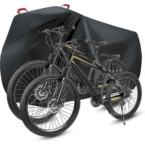 Housse imperméable 25-26 pour vélos, protection extérieure, convient à 1 ou 2 vélos, housse de pluie en nylon 210D (XL) (1/4)