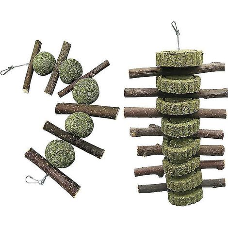 Lot de 2 jouets à mâcher pour hamster et lapin (1/3)