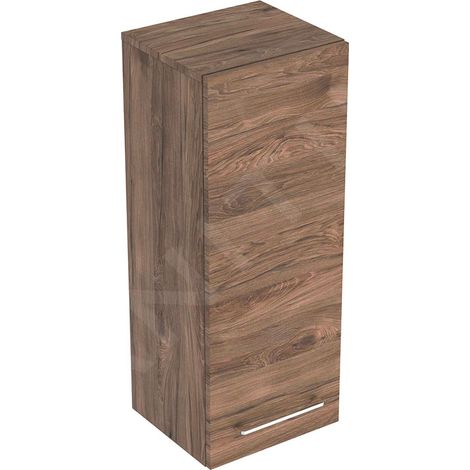 Geberit Selnova Square - Meuble latéral haut 850x330x297 mm, 1 porte, noyer hickory 501.278.00.1 (1/3)