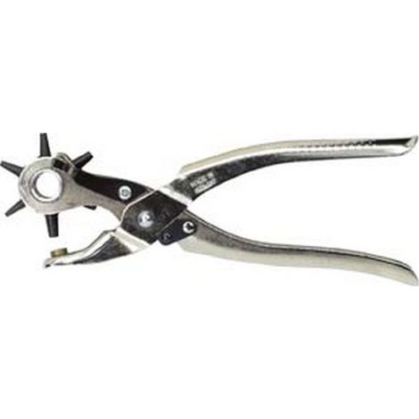 Pinze Punzone Revolver, Nichel, Ø Dei Coltelli 2 2.5 3 3.5 4 4.5 Mm Lunga. 225 Millimetri