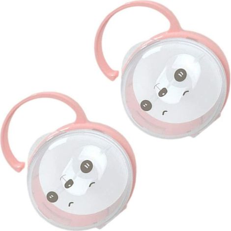 Lot de 2 boîtes de rangement pour sucette bébé, couleur aléatoire – DELKEVIC