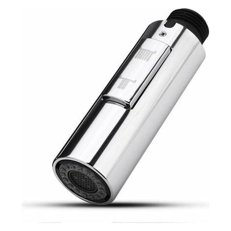 Pommeau de douche universel G 1/2 pour mitigeur de cuisine, pièce de rechange pour robinet mitigeur de cuisine/salle de bain, finition chromée, jet réglable (1/4)
