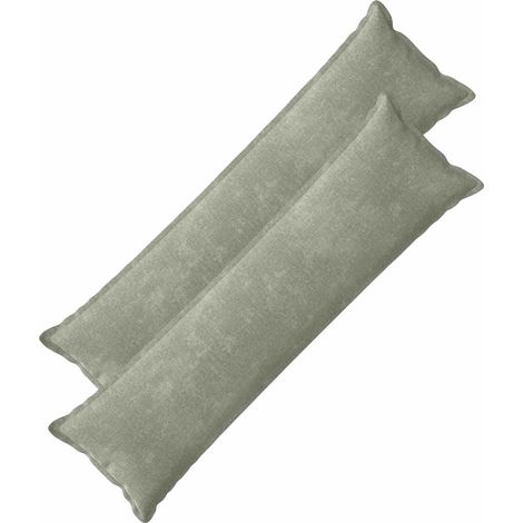 Cushion Cover 2 pcs HOUTEN Green 40 x 145 cm Chenille Fabric vidaXL