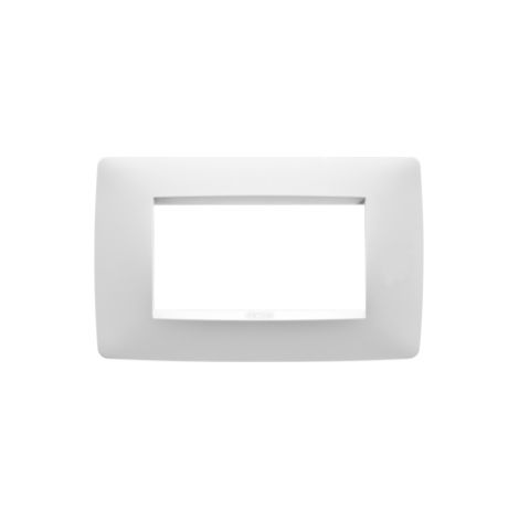 PLAQUE ONE 4P BLANC SATIN GEWISS GW16104VW (1/4)