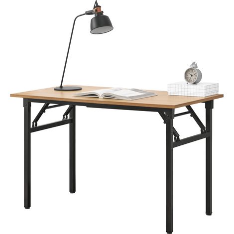 Schreibtisch Alta 120x60cm klappbar Buche/Schwarz neu.haus