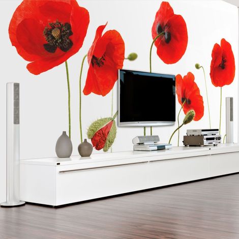 Papier Peint "Souvenirs D'été : Coquelicots" 154 x 200 cm (1/2)
