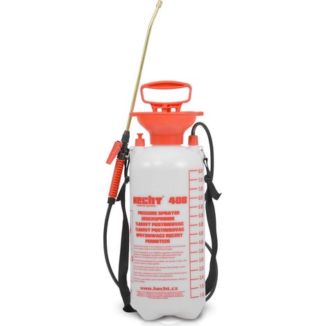 Hecht 408 Pulvérisateur à pression engrais 8L avec jet 50cm tuyau de 1,3m 3bars (1/4)
