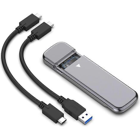 Boîtier Externe Rocketek M2 NVME pour Disque SSD M.2, Compatible Enclosure Box (1/5)