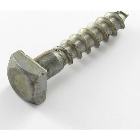 Tirefond 7X35 Tête Carrée 11X11X5 Acier brut-800 pièces