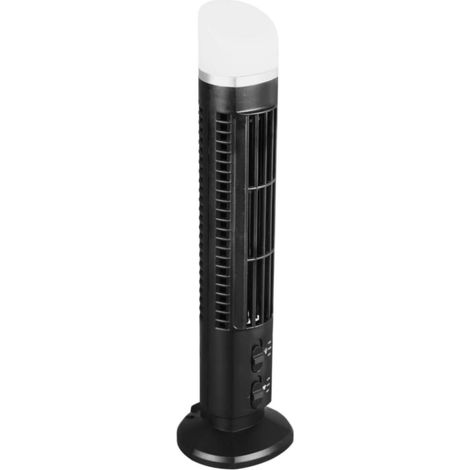 Ventilateur Tour sans Pales, Oscillant à 90 Degrés, 34 DB, Silencieux, Portable, USB, Ventilateur de Refroidissement sur Pied, Ventilateurs de Sol avec Lumière pour la Maison, la (1/5)