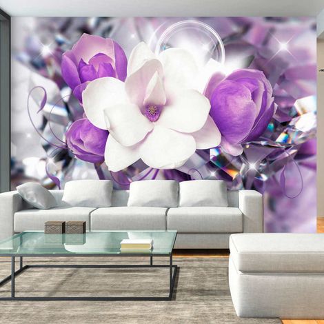 Papier peint impératrice violette - 150 x 105 cm (1/4)