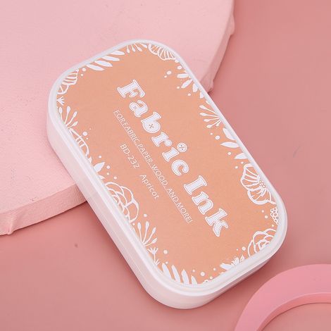 Carnet à éponge rétro, album de scrapbooking coloré, tampon encreur multi-usages pour plus de détails, encreur, loisirs créatifs BD-232 Jaune abricot