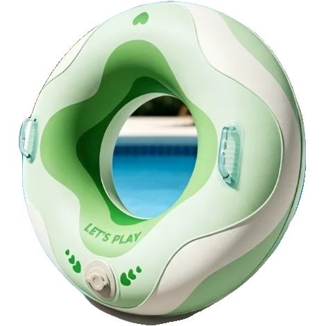 Schwimmring, Selbstaufblasendes Design, Vielseitige Verwendung, GRAU (1/2)