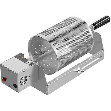 Panier à griller rond pour barbecue, cylindre rotatif automatique, grille de cuisson pour barbecue de camping, outils de cuisine en plein air (1/5)