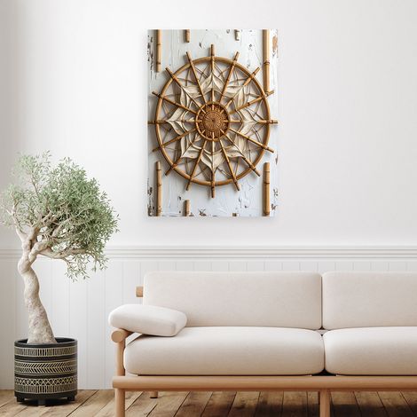 Wandbild Zen Spa Orient Shabby Chic 60x90 (1/4)