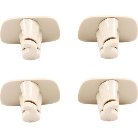 Lot de 4 crochets de toit intérieurs beiges en ABS pour Volvo V90 S90 XC40 XC60 XC90 (2015-2020) (1/4)