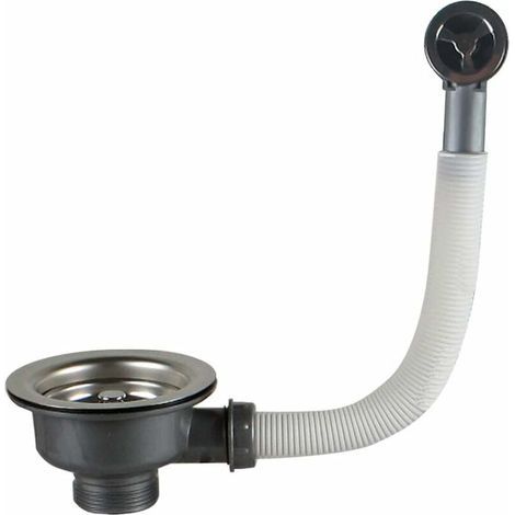 GE-Spülbecken mit Überlauf, 110-mm-Edelstahlkorb, 1,5 Zoll, Edelstahl + ABS, GE + Korb (1/5)