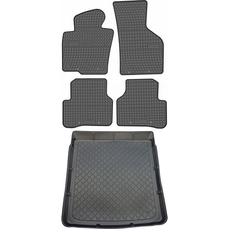 Set di tappetini in gomma per auto e tappetino per bagagliaio per Volkswagen Passat CC Coupé dal 06.2008 al 2012. (1/5)