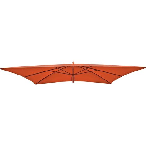 Toile de rechange pour parasol en bois Florida 2x3m, housse de parasol de jardin, terracotta