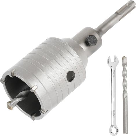 Scie Cloche Trépan Beton Ø 50mm Avec Adaptateur SDS Plus 110 mm,Carotteuse Beton,Scie Trépan Pour Percer Des Trous Dans Les Murs En Blocs (1/5)