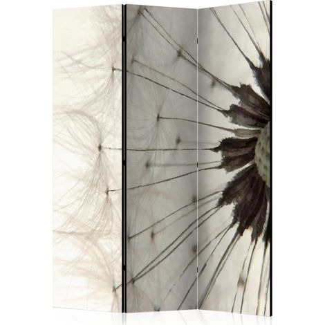 Paravent 3 Volets "White Dandelion" 135x172cm (1/2)
