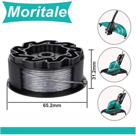 NALOOKAMIC Bobine de tondeuse, Φ1,6mm 6 m F016800570 pour les modèles de tondeuses BOSCH : Universal GrassCut 18 / Universal GrassCut 18-26/UniversalGrassCut 18-260, pour les têtes de battage de recha