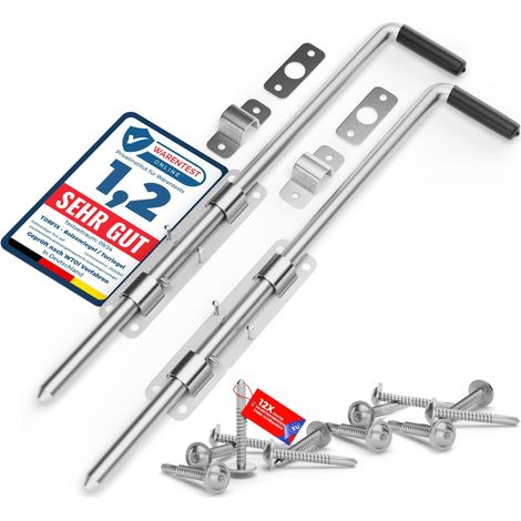 Lot de 2 verrous à boulon galvanisés de 420 mm (1/5)