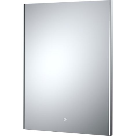 Hudson Reed Cepheus Ambient LED Touch Sensor Rectangular Bathroom Mirror 800mm H x 600mm W (1/4)