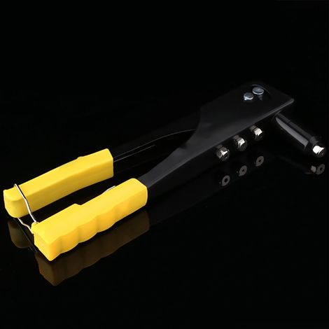 Riveteuse manuelle en acier au carbone, sans effort, à simple traction, jaune, 24 cm (9,5 po) (1/5)