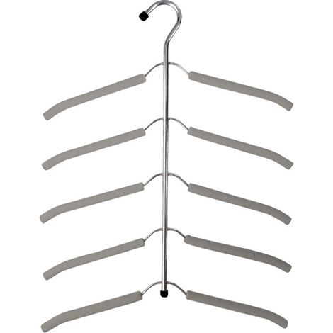 5 Hemdenbügel aus Metall. Strapazierfähiges Metallmaterial für den täglichen Gebrauch. (1/5)