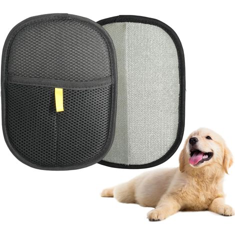 2 Pcs Gant Anti Poils Double Face,Poignet Élastique,Matériau Antistatique Lavable Réutilisable,pour Toilettage Quotidien Canapé Tapis Siège Auto Maison,Gant Poil Chat Conception Ergonomique (1/5)