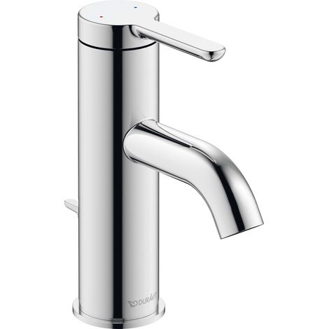 Duravit C.1 Mitigeur monocommande de lavabo S - Chromé Brillant - avec vidage - C11010001010 (1/9)