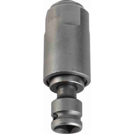 Adapter für Schlagschrauber und Bohrhammer, hochkohlenstoffhaltiger Stahl, Rundschaft, 2 Kerben und 2 Nuten (1/5)