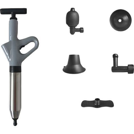 Abflussreiniger, Rohrreinigungswerkzeug, geeignet für Badewannen, Toiletten, Duschräume und Waschbecken (grau). (1/5)