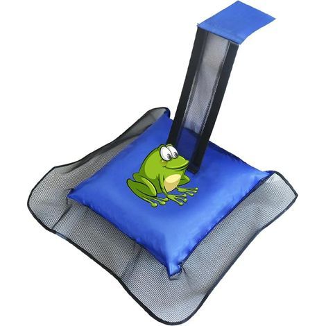 Swimming Pool Evacuation Ramp, Pet Pool Ramp with Pump, 47 x 54CM Foldable Rescue Mat Floating Rescue Tool for Frogs, Toads, Lizards, Ducks (1/5)