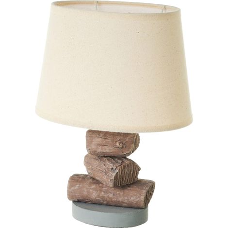 Lampe rondin en ciment 36 cm (1/4)