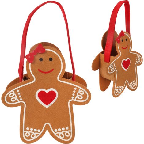 Filztasche in Form eines Lebkuchenmanns, 28 cm (1/5)