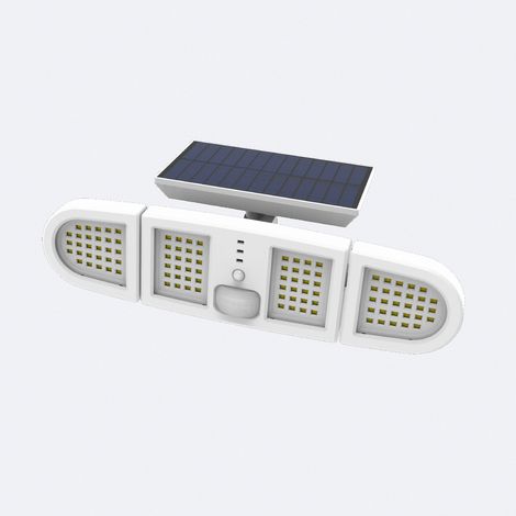 Projecteur Solaire LED 5W IP65 avec Détecteur de Mouvement PIR et Crépusculaire  6000K - 6500K Oui Blanc Blanc froid (1/2)